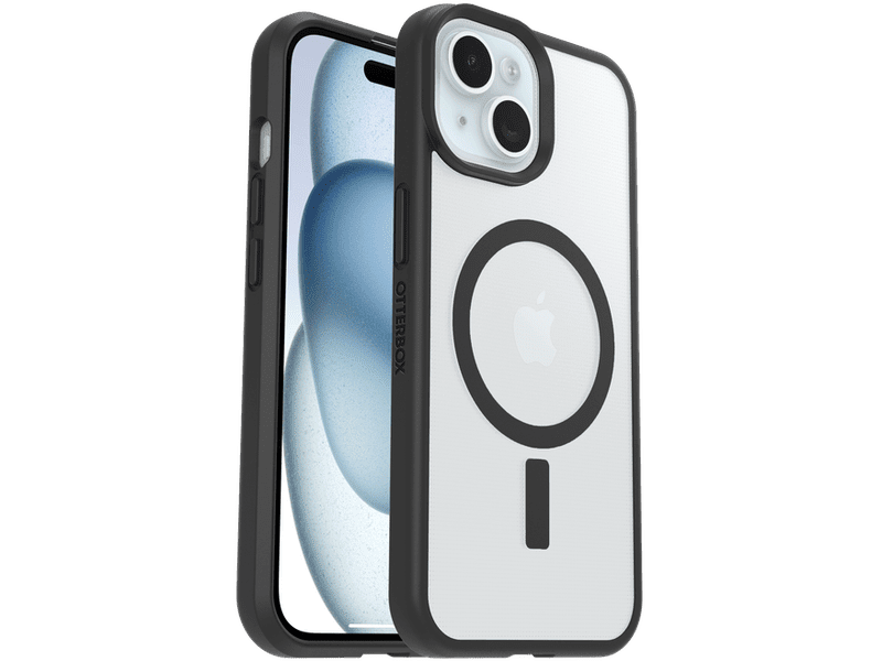 OtterBox React MagSafe Apple iPhone 16e/ iPhone 15/ iPhone 14/ iPhone 13 6.1' Case Black Crystal Clear/Black