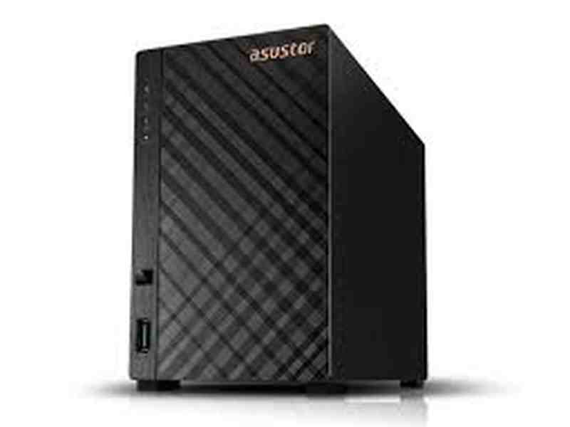 Asustor Drivestor 2 Gen 2 AS1202T 2 Bay NAS, Quad-Core 1.7GHz 2.5GbE Port, 1GB Diskless