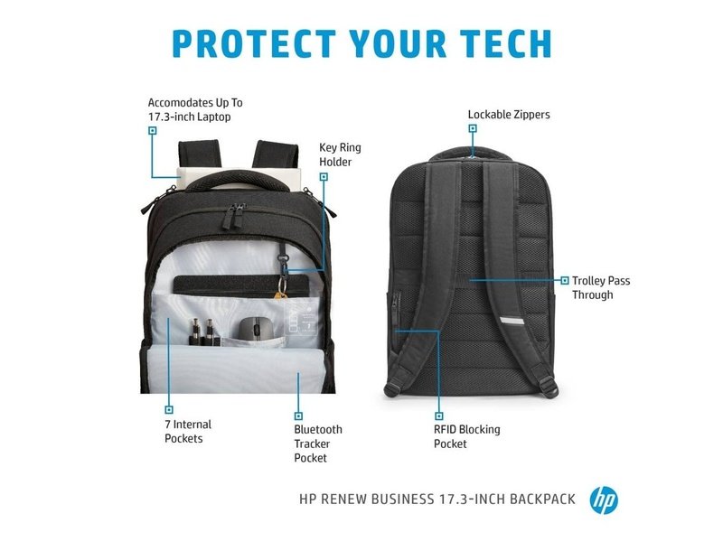 HP Renew Business 17.3" Laptop Backpack