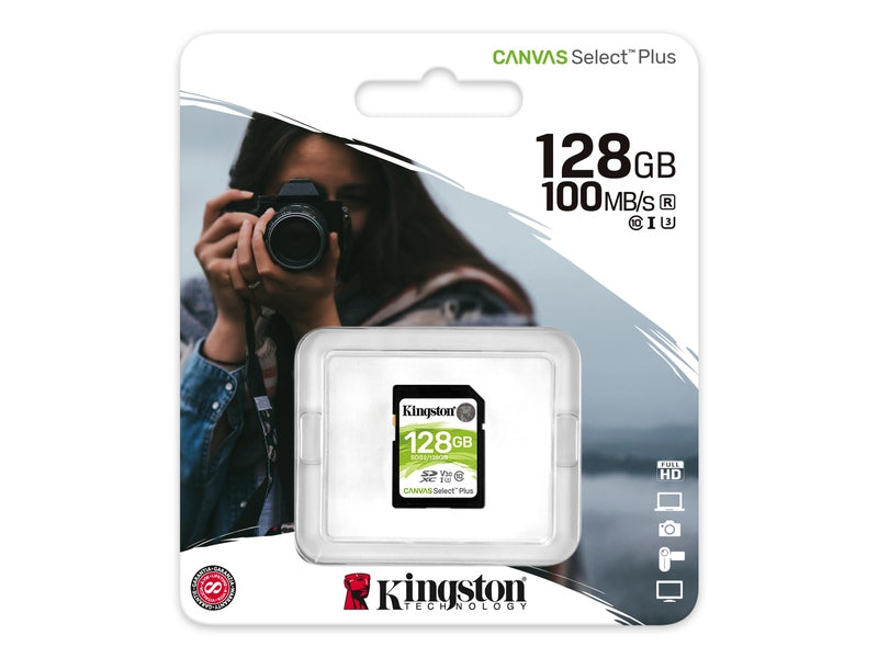 Kingston Canvas Select Plus SDHC Memory Card - 128GB