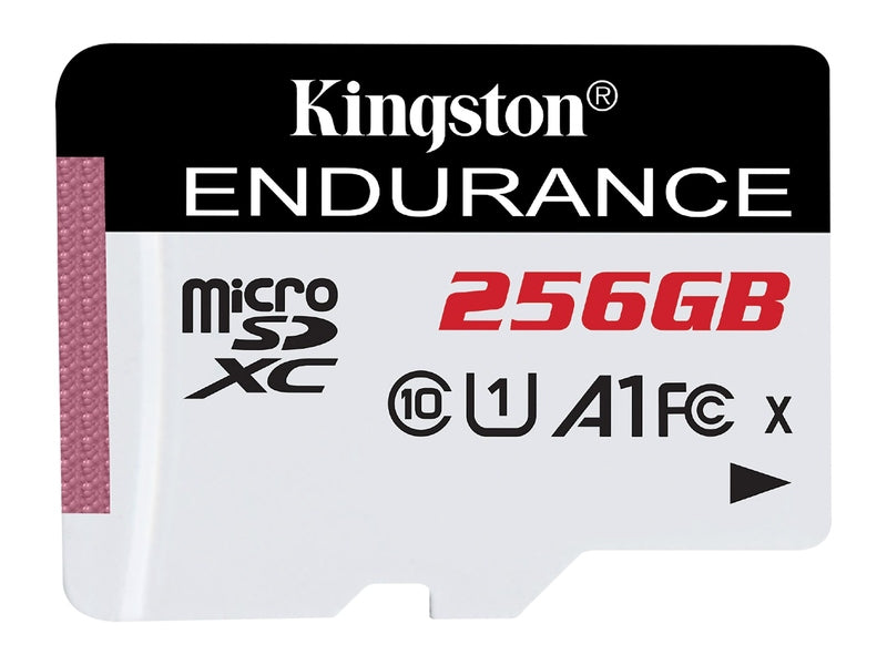 Kingston High Endurance 256 GB Class 10/UHS-I U1 microSDXC - 1 - 95 MB/s Read - 45 MB/s Write