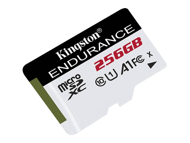 Kingston High Endurance 256 GB Class 10/UHS-I U1 microSDXC - 1 - 95 MB/s Read - 45 MB/s Write