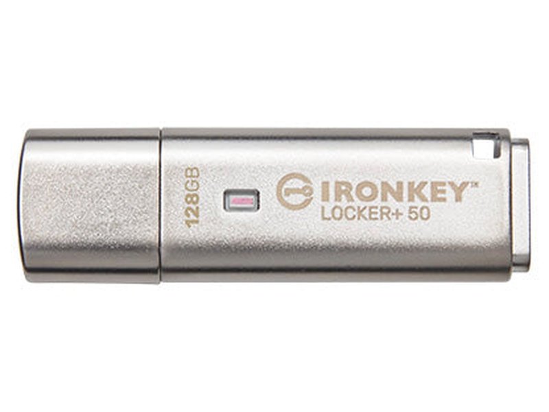 Kingston 128GB IronKey Locker+ 50 USB Flash Drive