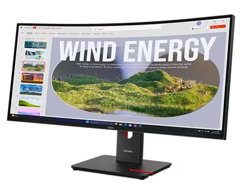 Lenovo ThinkVision 34" WQHD 120Hz VA USB-C Docking Monitor 64AEGAR1AU