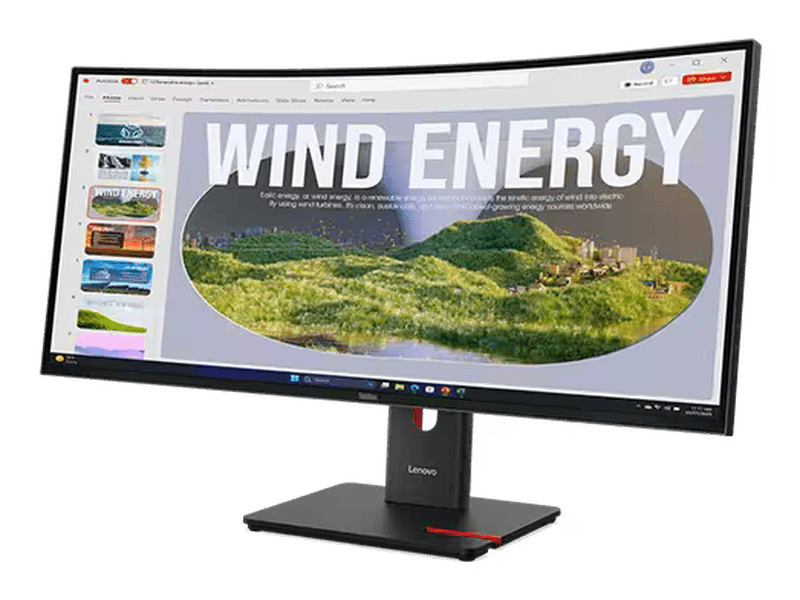 Lenovo ThinkVision 34" WQHD 120Hz VA USB-C Docking Monitor 64AEGAR1AU