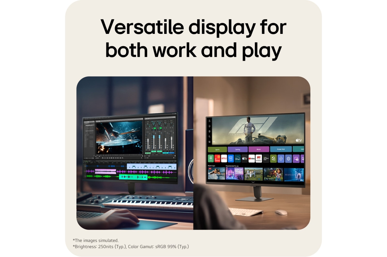 LG 32U501SB-B 32" FHD 120Hz VA Smart AI Monitor for Streaming with webOS