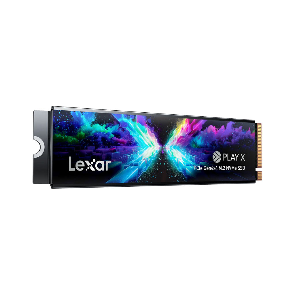 Lexar® PLAY X 1TB M.2 PCIe Gen4x4 NVMe SSD, up to 7400MB/s read, 6400MB/s write