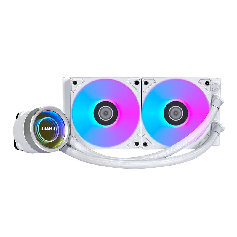 Lian Li Galahad II Trinity 240 ARGB AIO Liquid CPU Cooler - White