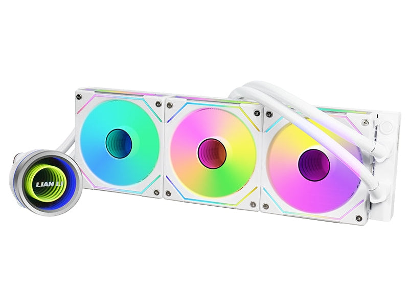 Lian Li Galahad II Trinity SL-INF 360 ARGB AIO Liquid CPU Cooler - White/Silver