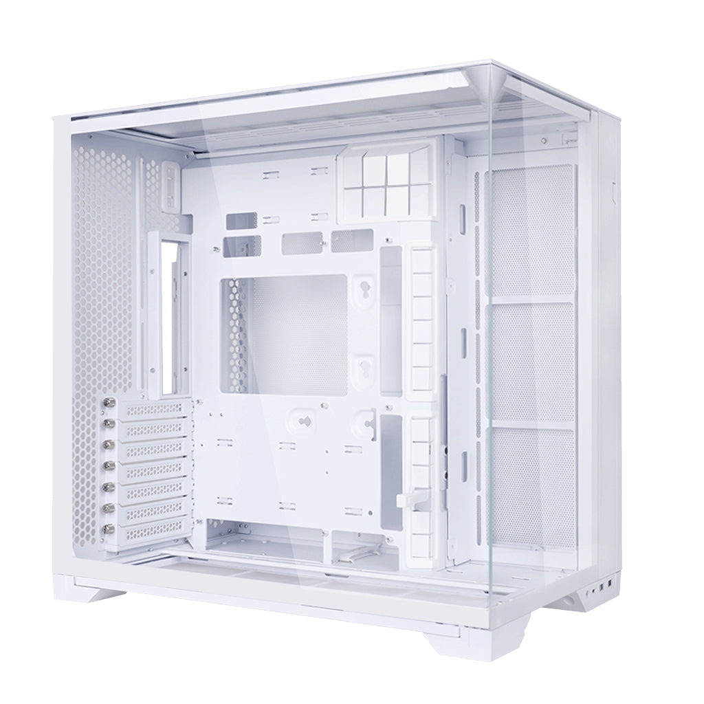 Lian Li O11 VISION COMPACT Tempered Glass E-ATX Case - White