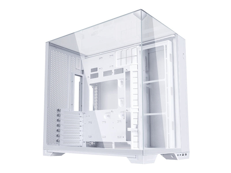 Lian Li O11 VISION COMPACT Tempered Glass E-ATX Case - White