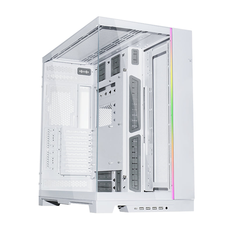 Lian-Li O11D EVO XL Tempered Glass RGB E-ATX Mid-Tower Case - White