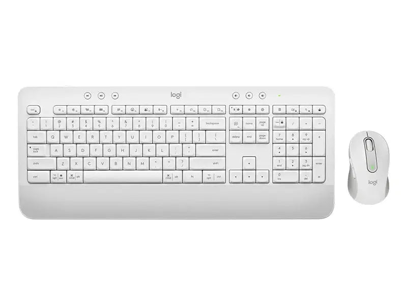 Logitech Signature MK650 Wireless Keyboard & Mouse Combo for Business - White