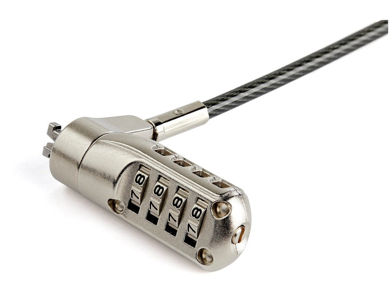 StarTech 6.5' Laptop Cable Lock - Nano Slot Security Combination Lock
