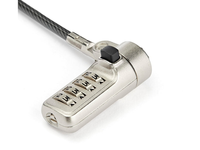 StarTech LTLOCKNBL 6.5ft Laptop Cable Lock - Combination Security Wedge Slot Lock