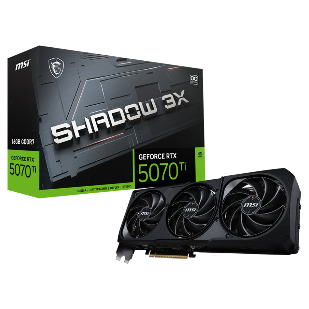 MSI GeForce RTX 5070 Ti SHADOW 3X OC 16GB Graphic Card