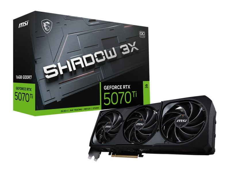 MSI GeForce RTX 5070 Ti SHADOW 3X OC 16GB Graphic Card