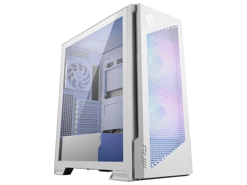 MSI MPG VELOX 300R AIRFLOW PZ White Mid Tower ATX Case, T/G, NO PSU