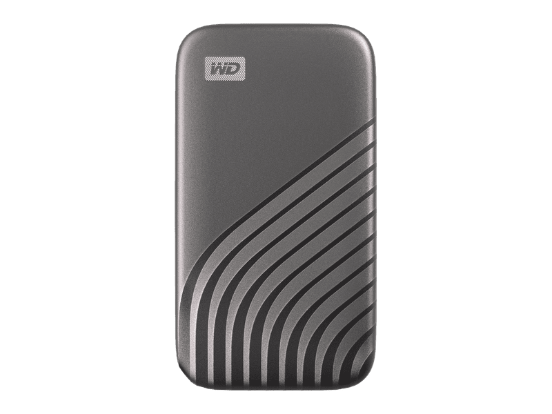 WD My Passport 2TB, SSD Gray color USB 3.2 Gen-2 Type C & Type A