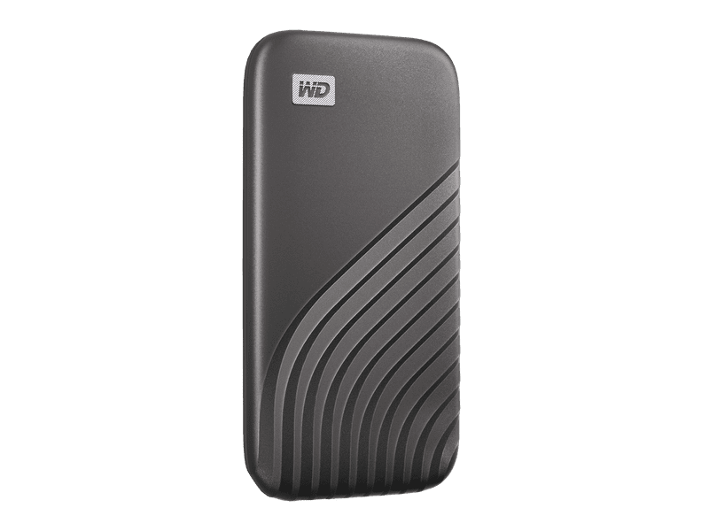 WD My Passport 2TB, SSD Gray color USB 3.2 Gen-2 Type C & Type A