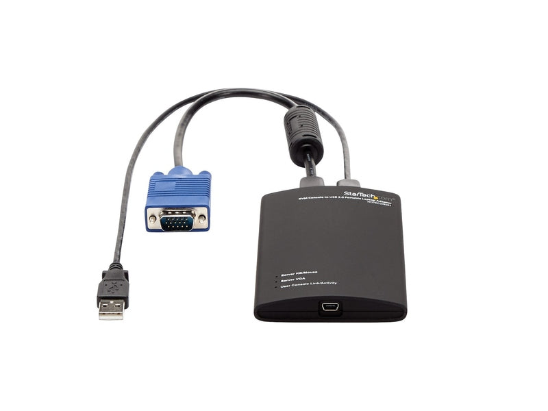 StarTech KVM Console to USB 2.0 Portable Laptop Crash Cart Adapter 2Yr