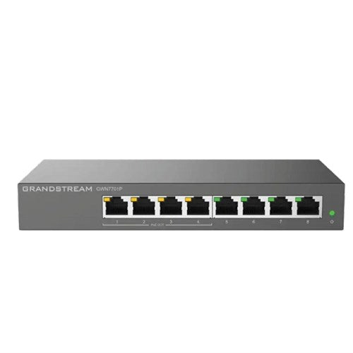 Grandstream GWN7701P Unmanaged 8-Port Gigabit PoE Network Switch 4p POE