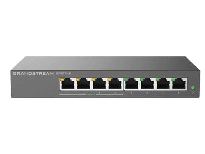 Grandstream GWN7701P Unmanaged 8-Port Gigabit PoE Network Switch 4p POE