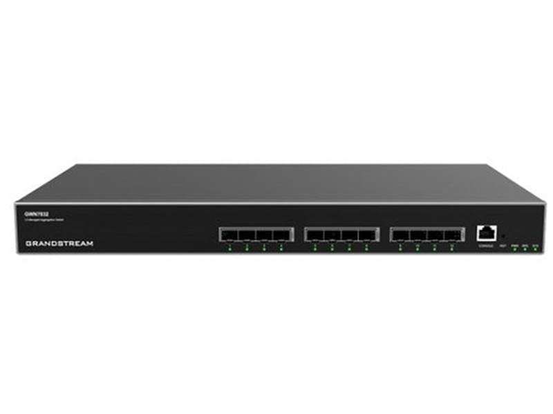 Grandstream GWN7832 Enterprise Layer 3 12-Port SFP+ Managed Aggregation Switch REDUNDANT PSU