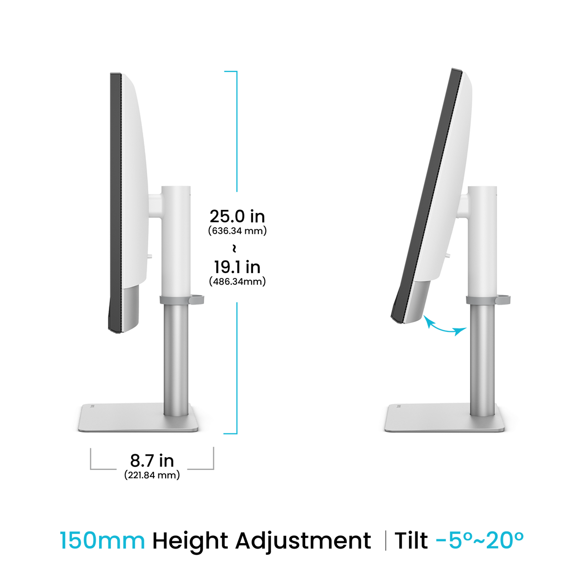 BenQ PD3226G designer monitor – side view