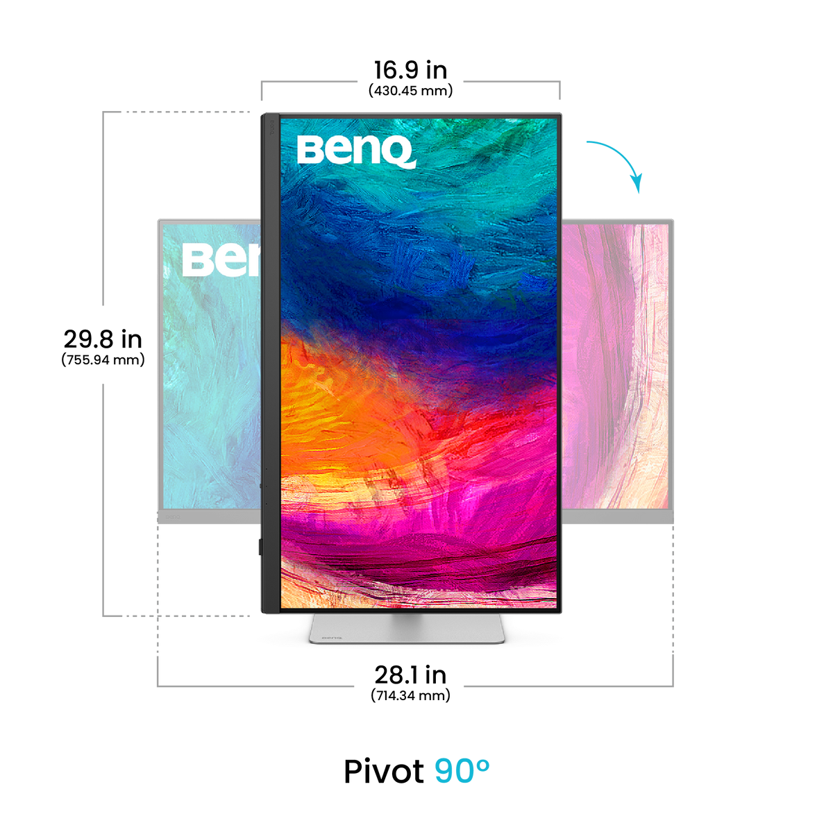 BenQ PD3226G designer monitor – stand and display view