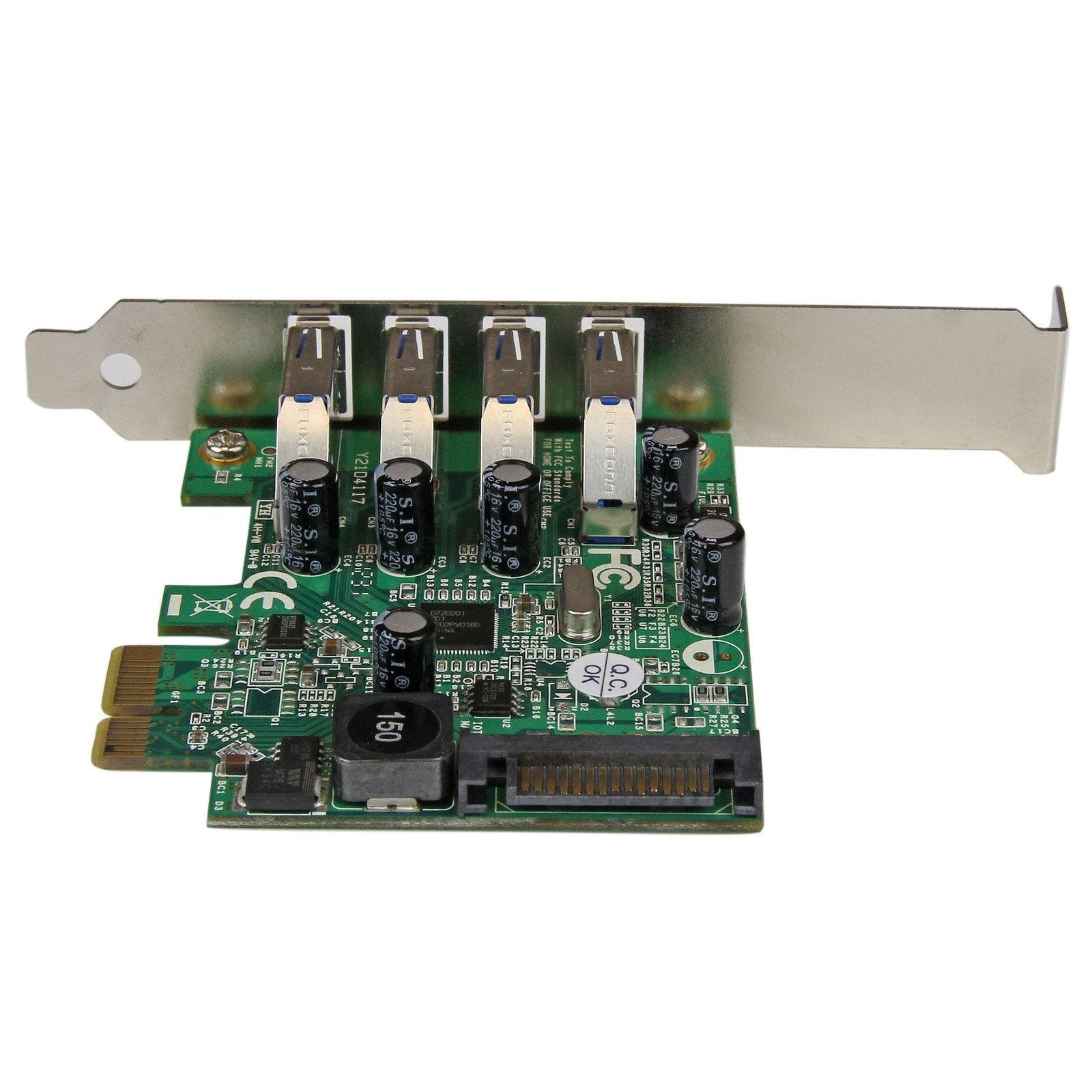 StarTech 4 Port PCIE USB 3.0 Card, Sata Power Required, UASP, 2Yr