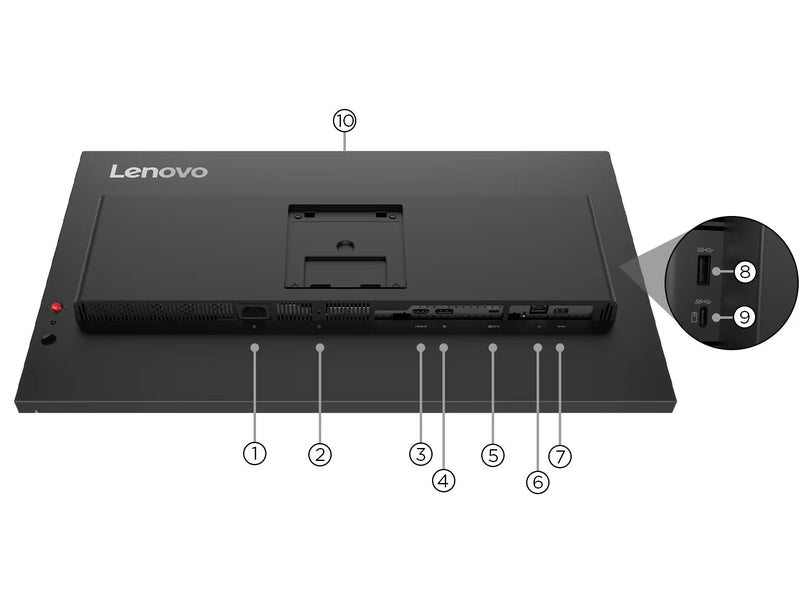 Lenovo ThinkVision T27UD-40 27" UHD IPS USB-C Hub Monitor 64AFGAR2AU