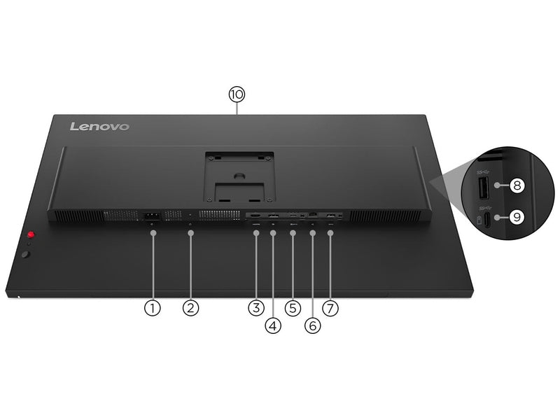 Lenovo ThinkVision T32UD-40 31.5" UHD IPS USB-C Hub Monitor 64B0GAR1AU