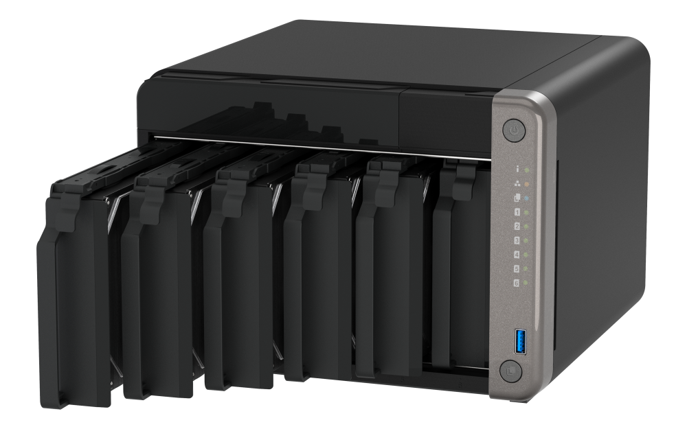 QNAP TS-AI642 Tower 6 Bay AI NAS - Diskless