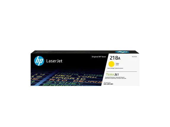 HP 218A Yellow LaserJet Toner Cartridge 1.2K Yield For 3301SDW / 3301FDW (W2182A)