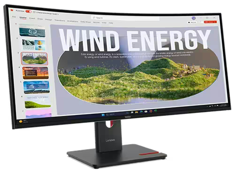 Lenovo ThinkVision 34" WQHD 120Hz VA USB-C Docking Monitor 64AEGAR1AU