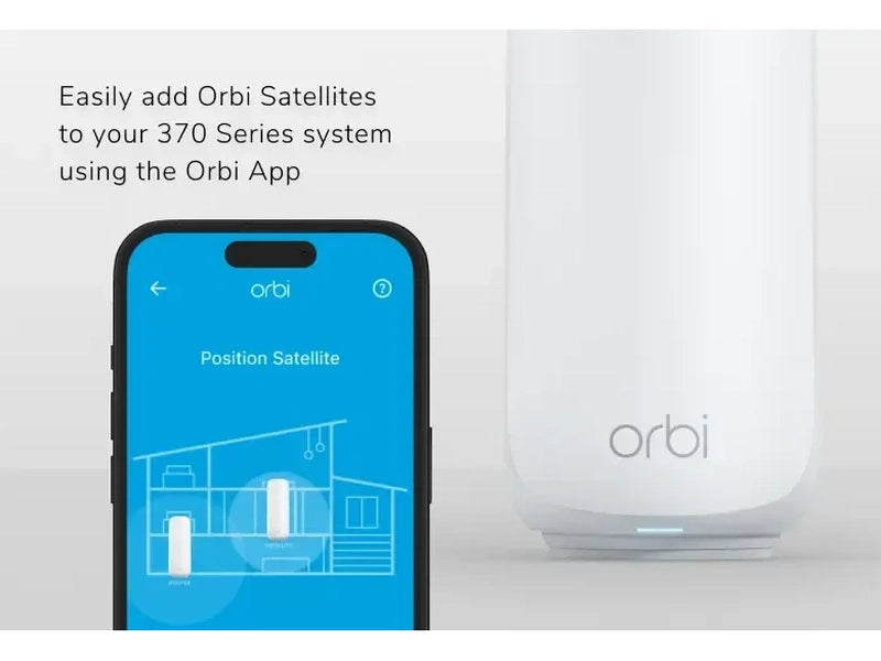 Netgear Orbi 370 Series Dual-Band WiFi 7 Mesh Add-on Satellite