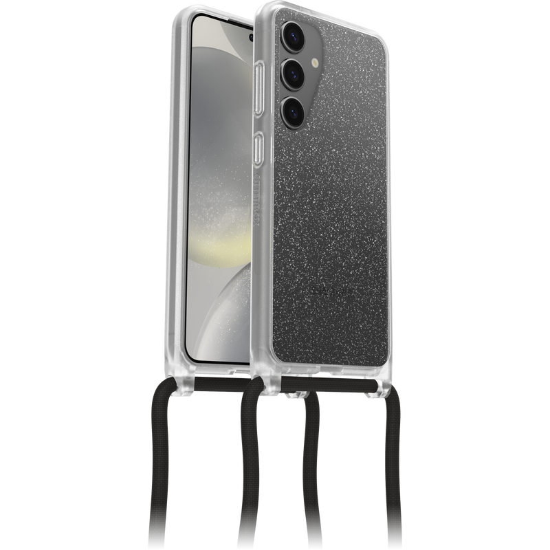 OtterBox React Necklace Samsung Galaxy S24 5G 6.2' Case Stardust Clear Glitter