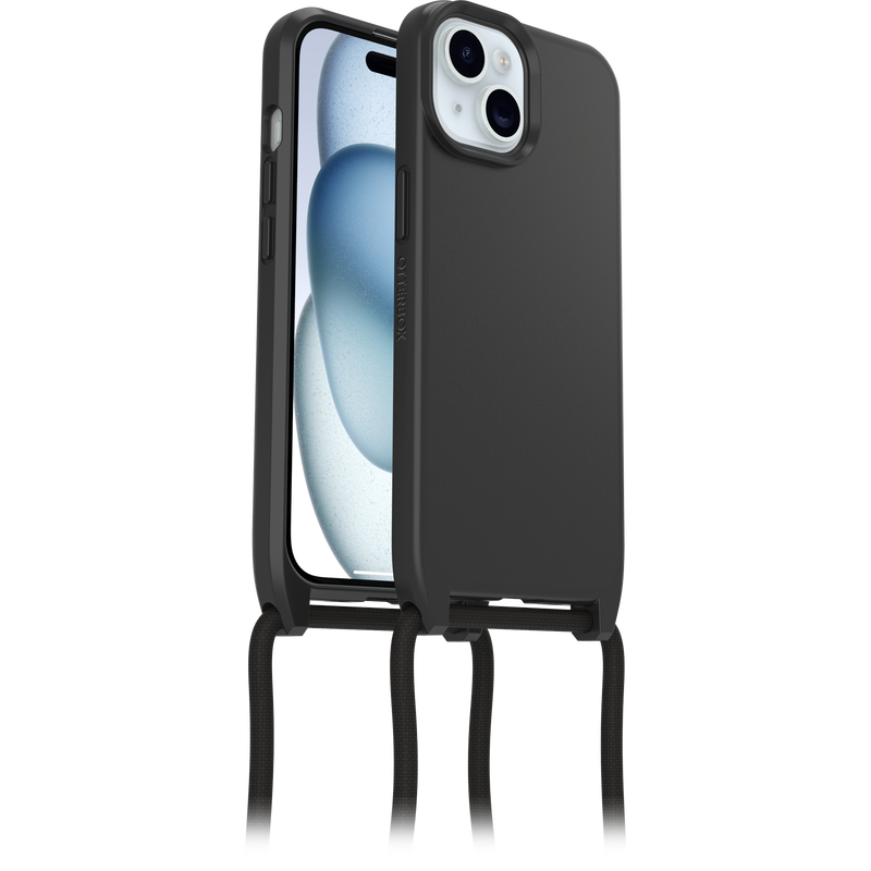 OtterBox React Necklace MagSafe Apple iPhone 15 6.1' Case Black