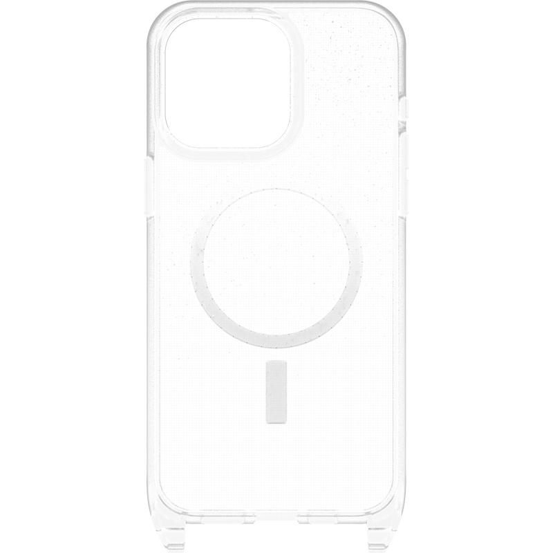 OtterBox React Necklace MagSafe Apple iPhone 15 Pro Max 6.7' Case Stardust Clear Glitter