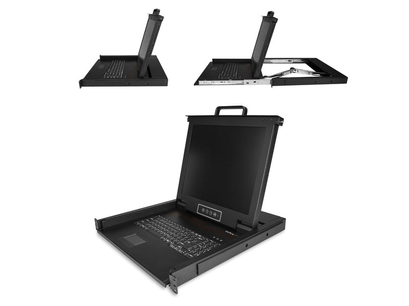 StarTech 1 Port 1U VGA KVM Console, 17" LCD, USB, Rackmount, 2Yr