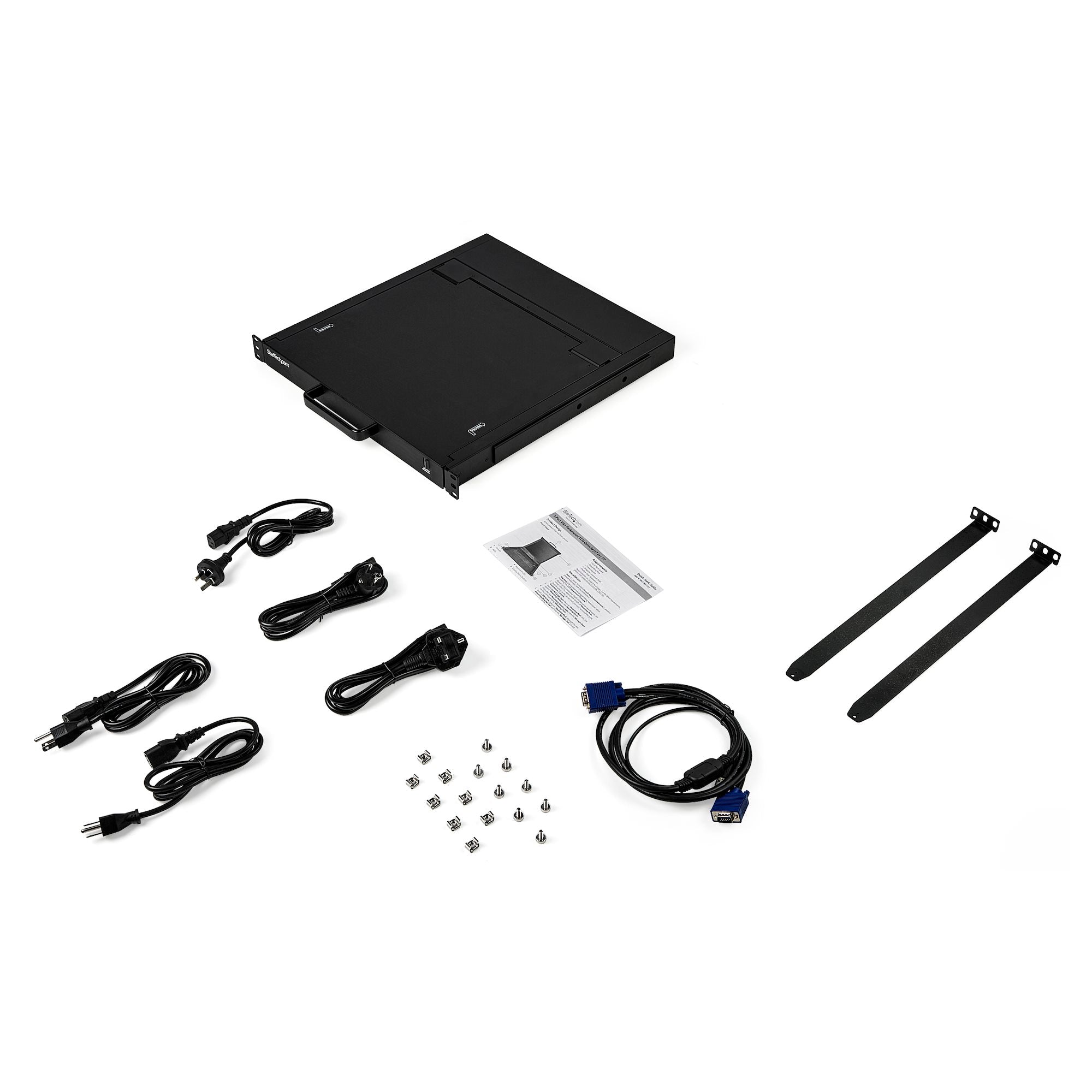 StarTech 1 Port 1U VGA KVM Console, 17" LCD, USB, Rackmount, 2Yr