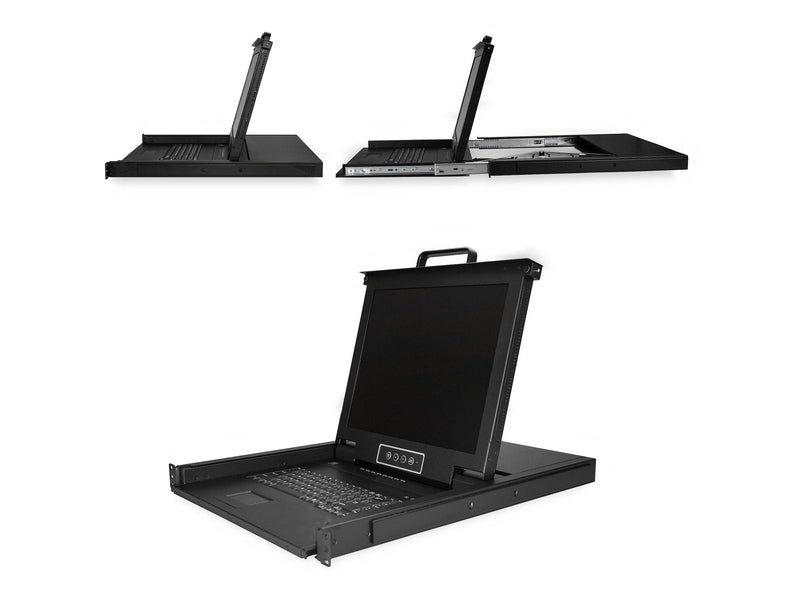 StarTech 8 Port 1U VGA KVM Console, 17" LCD, USB, Rackmount, 2Yr