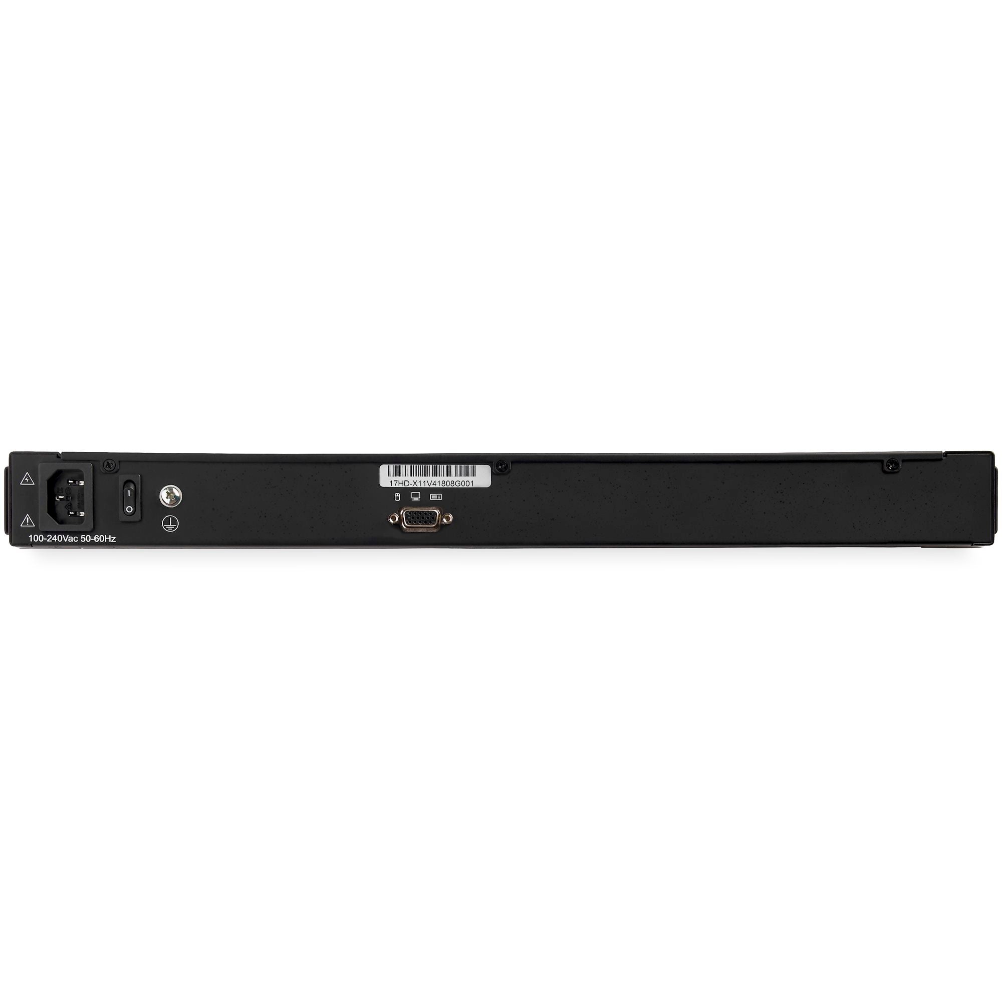 StarTech 1 Port 1U VGA KVM Console Hd - 17" LCD VGA, Rackmount Drawer W/Cables, 2Yr