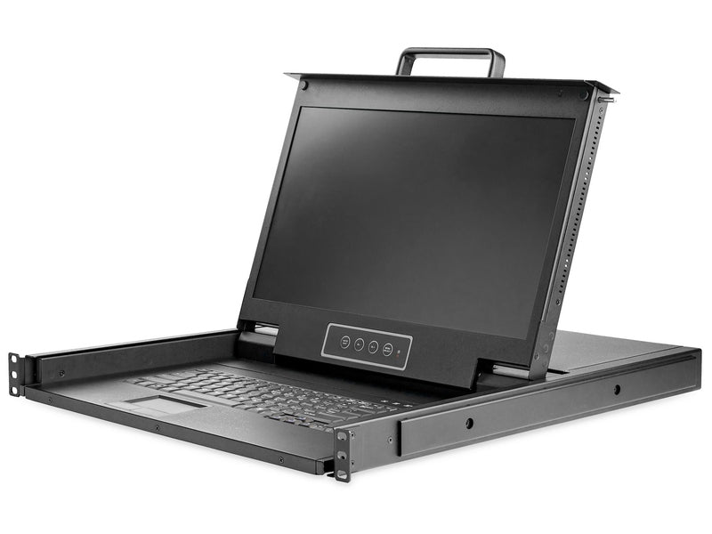 StarTech 1 Port 1U VGA KVM Console Hd - 17" LCD VGA, Rackmount Drawer W/Cables, 2Yr