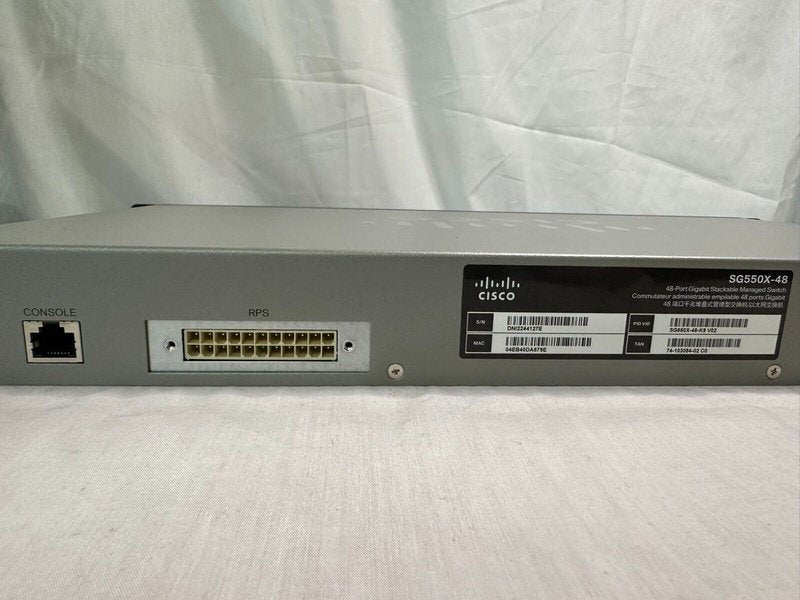 *Used* Cisco SG500X-48-K9 WS 48-Port POE+ 4xSFP+ Switch