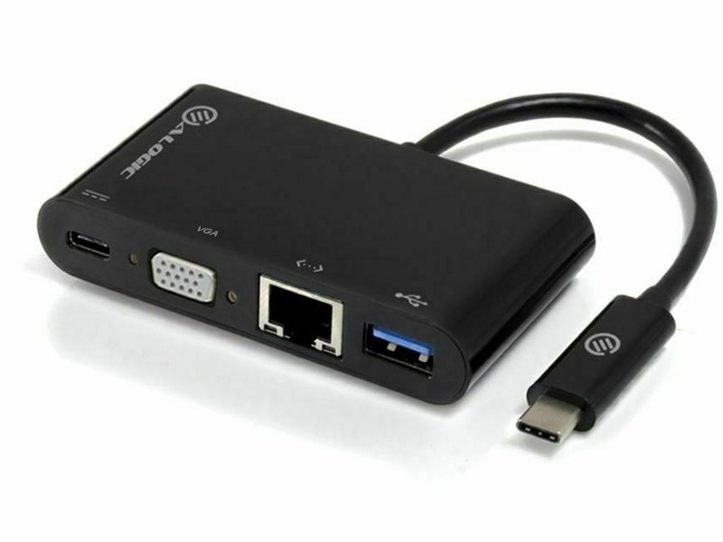 ALOGIC USB-C MultiPort Adapter VGA/USB 3.0/Gigabit Ethernet/USB-C