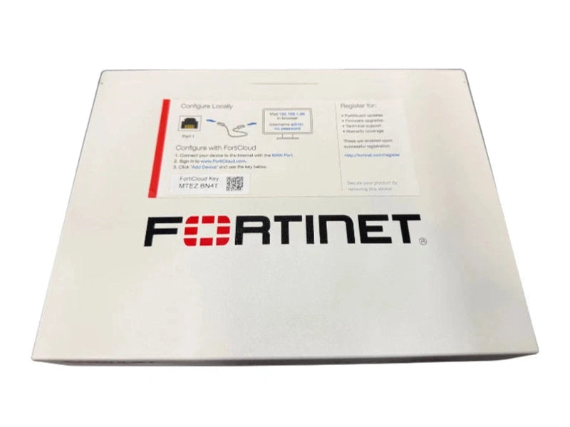 **Used/Refurbished** Fortinet FortiGate 60E 10 x GE RJ45 ports 7 x Internal Ports, 2 x WAN Ports, 1 x DMZ Ports