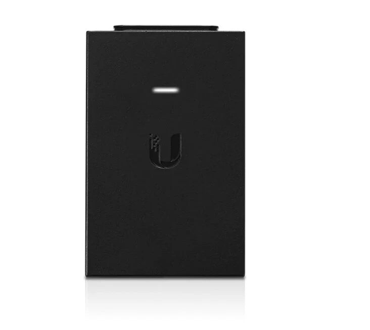 Ubiquiti POE Injector, 24V DC, 30W, Gigabit Ethernet, Black, Surge and Clamping Protection