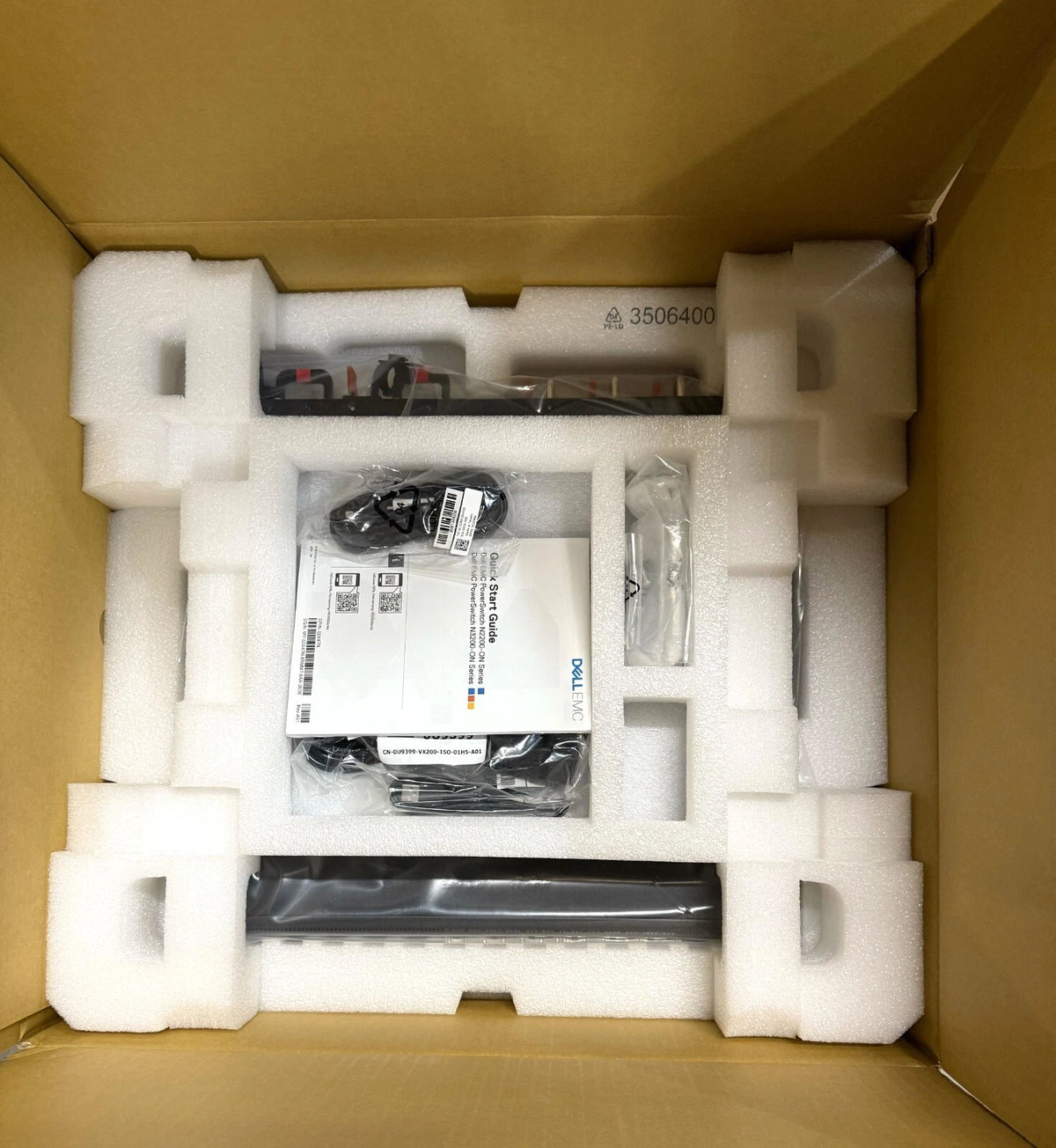Dell PowerSwitch N3224T-ON Switch 24x 1 Gb RJ45 2x 10Gb SFP+ 2x 100Gb QSFP28 Mounting Bracket *Open Box Brand New